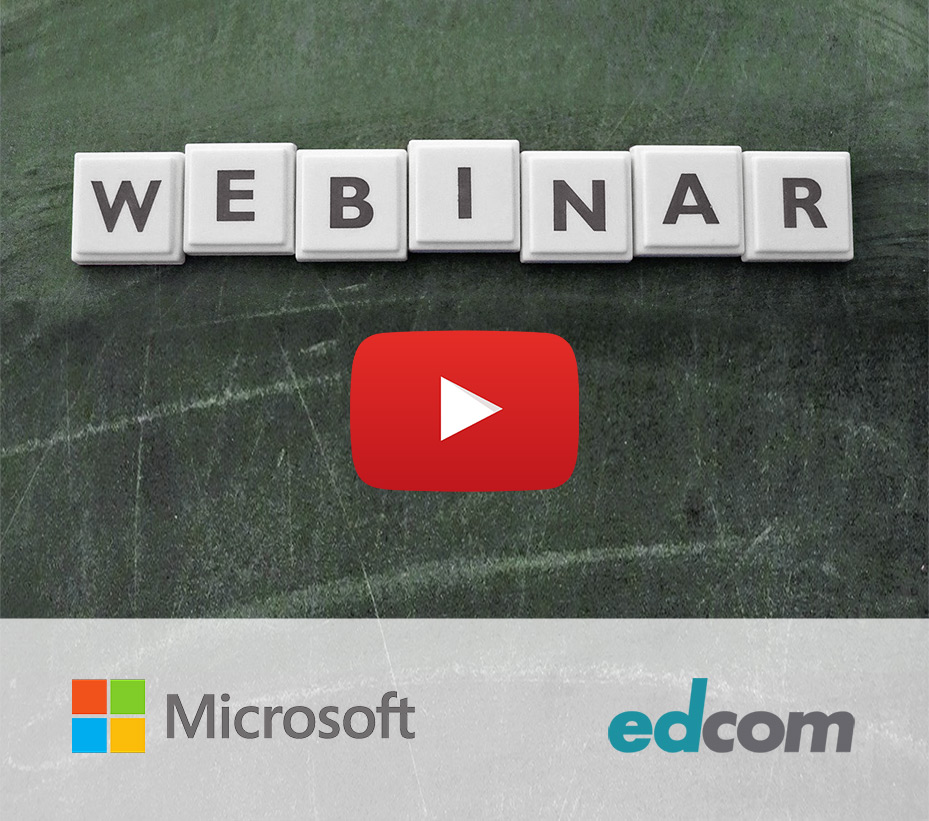 Webinar mit Microsoft und Youtube Logo